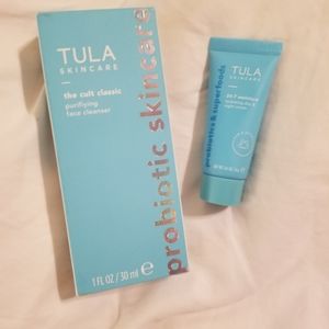 Tula The Cult Classic Purifying Face Cleanser & moisturizer (travel sizes)